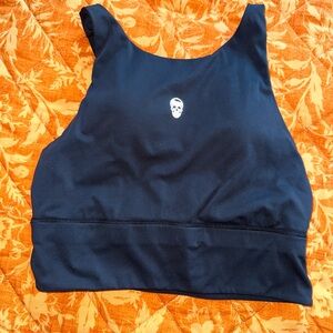 Gymreapers Black Cropped Bra
